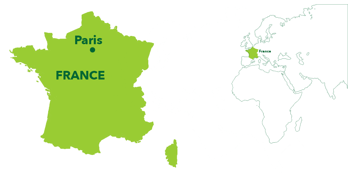 Carte France avec Paris